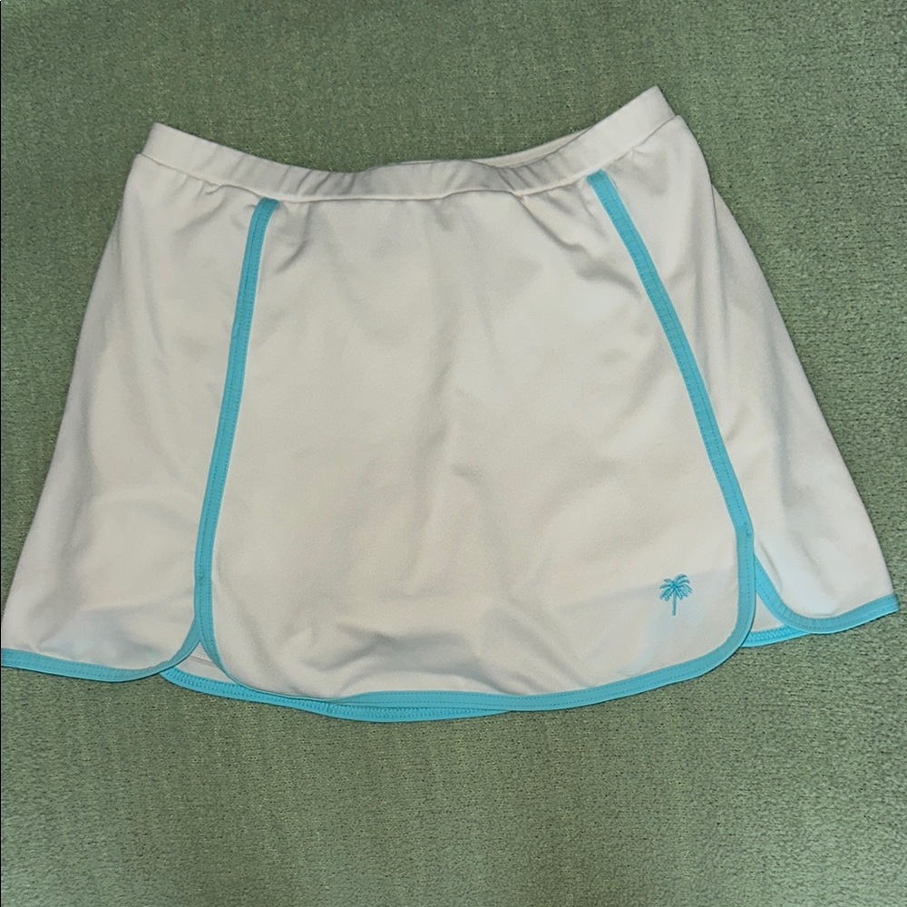 Lilly Pulitzer White and Blue Skirt